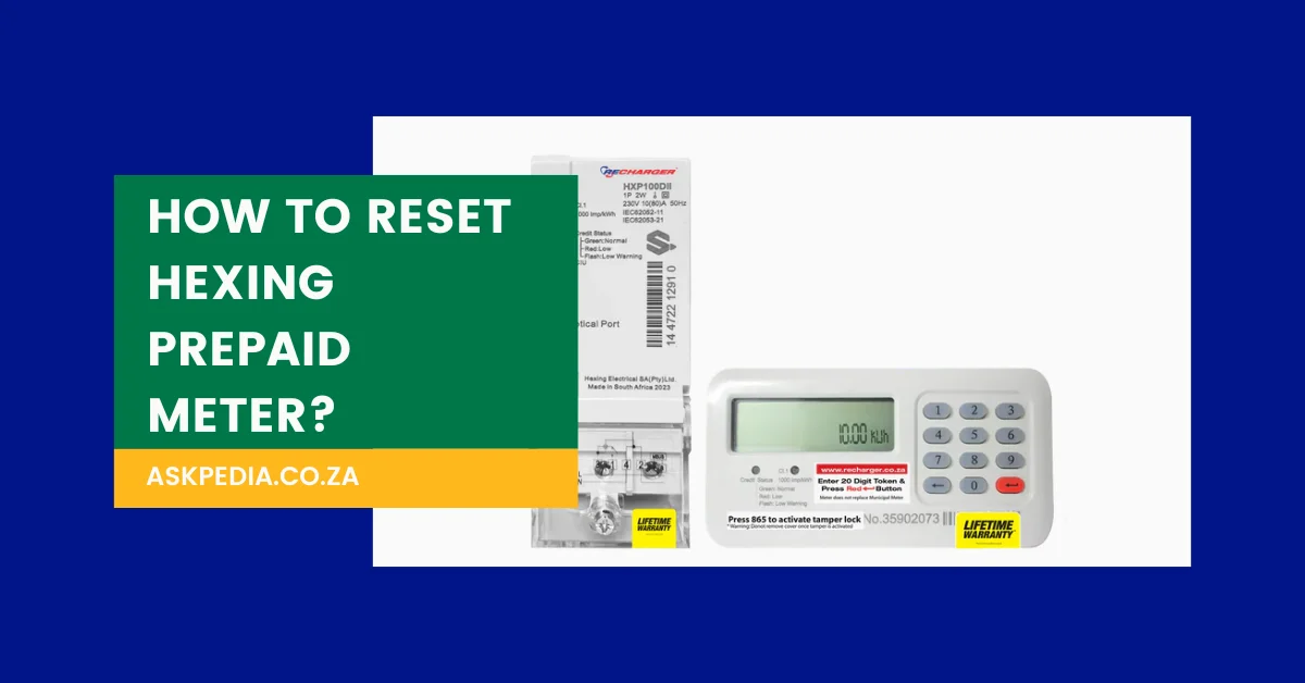 Reset Hexing Prepaid Meter