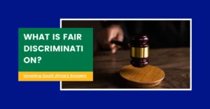 What Is Fair Discrimination