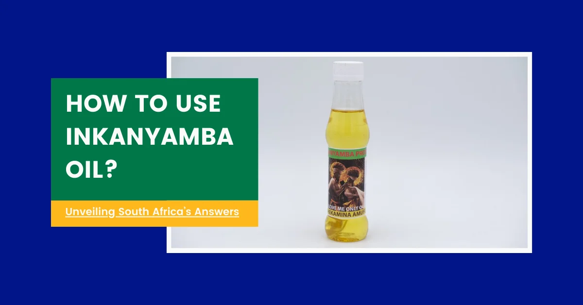 How To Use Inkanyamba Oil