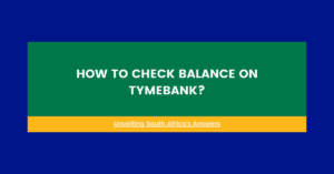 How to Check Balance on TymeBank