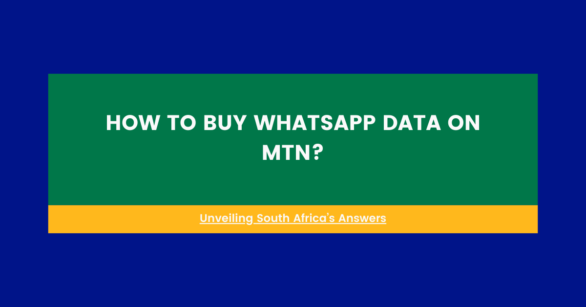 How To Buy Whatsapp Data On Mtn