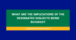 What Are The Implications Of The Designated Subjects Being Revoked